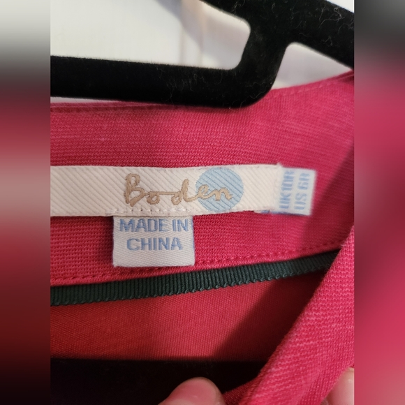Boden Lavinia Ponte Pink Dress Size 6 - Picture 4 of 8